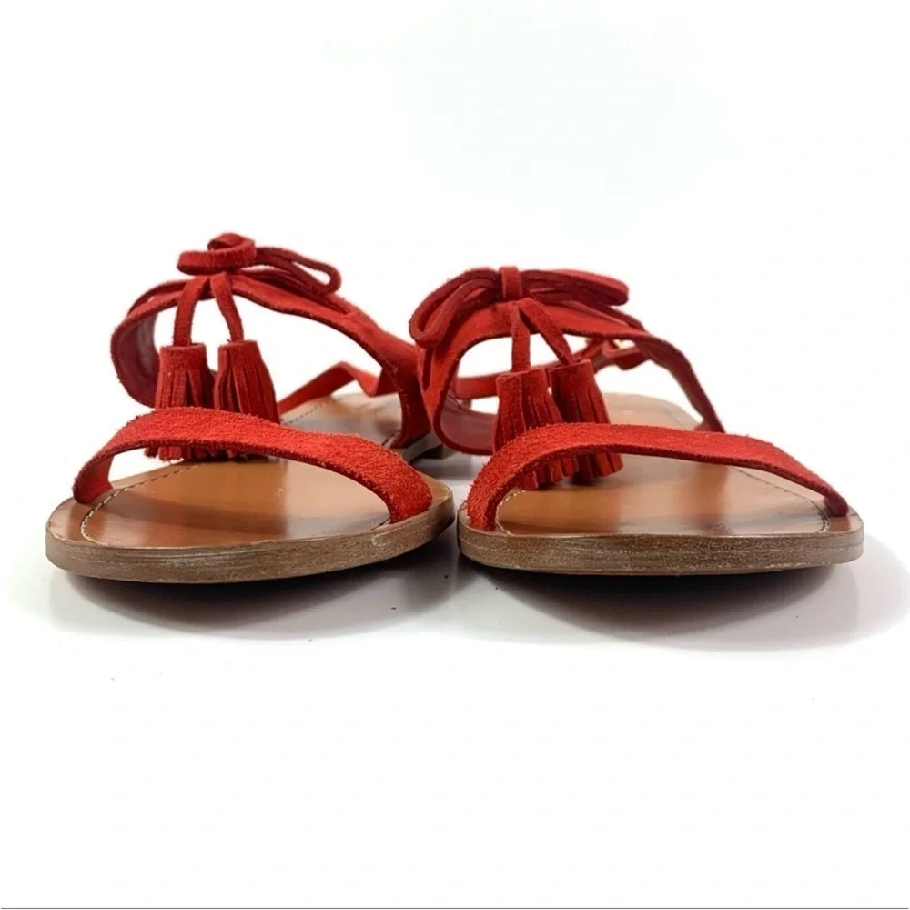 KATE SPADE Red Suede Women's Sandals